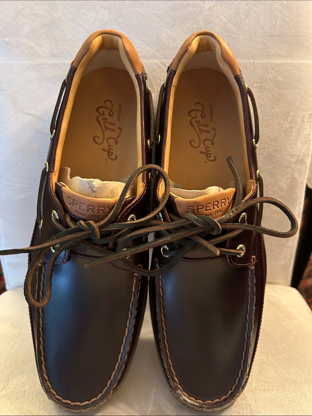 Sperry Dark Brown Leather Men’s Boat Shoes